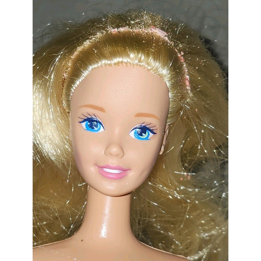 Vintage 1966 Totally Hair Blonde Barbie Doll Made In INDONESI movable twist bend